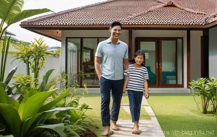 건축산업기사와 재난 대비 설계 사례 - **A Safe Haven: Modern Thai Family Home Designed for Resilience**
A bright, inviting exterior sh...